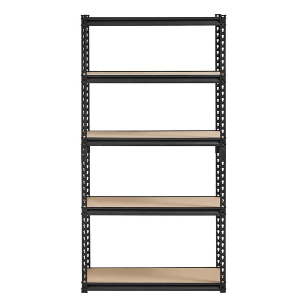 Opbevaringsreol, 40.6x81.3x159.6 cm, Sort, Justerbar metal