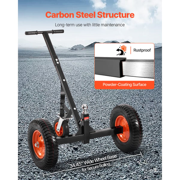 Trailer Dolly, 386,1x386,1x100,1 cm, Kulstofstål