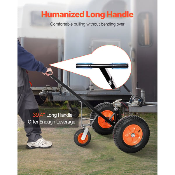 Trailer Dolly, 386,1x386,1x100,1 cm, Kulstofstål