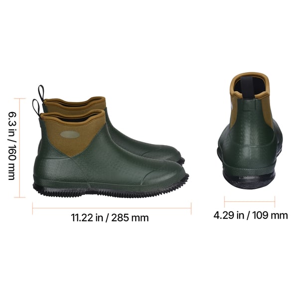 Naisten kannetut saappaat, 31.5x11.5x16 cm, vedenpitävä kumi, vuorattu