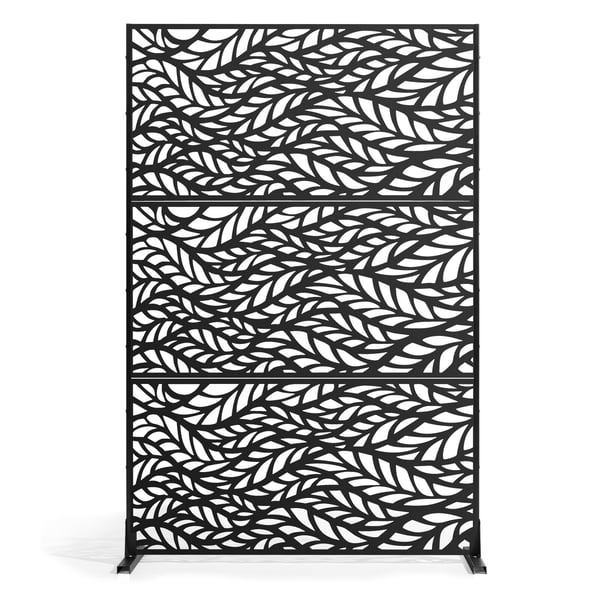 Rumdeler, 120x50,8x183 cm, Sort, Metal