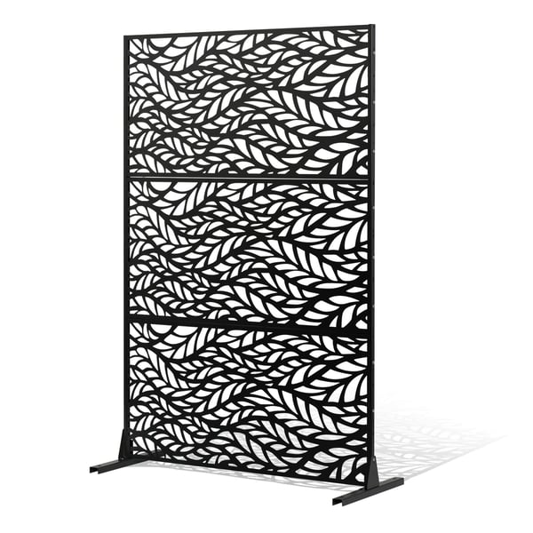 Rumdeler, 120x50,8x183 cm, Sort, Metal