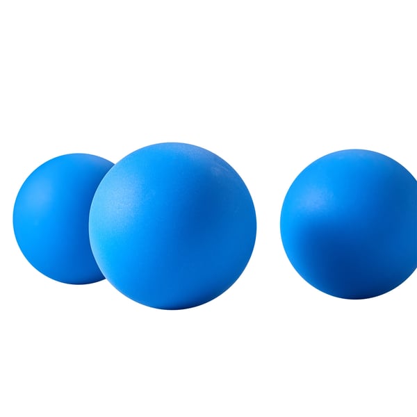 Arcade spil kugle udskiftningssæt, 4-pak, 6,6 cm, blå, PVC