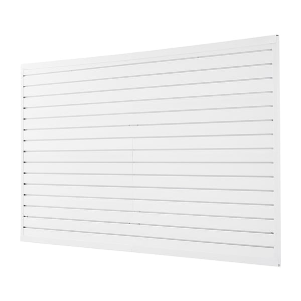 Slat Wall Panel, 122.5x245x2 cm, Vit, PVC Förvaring
