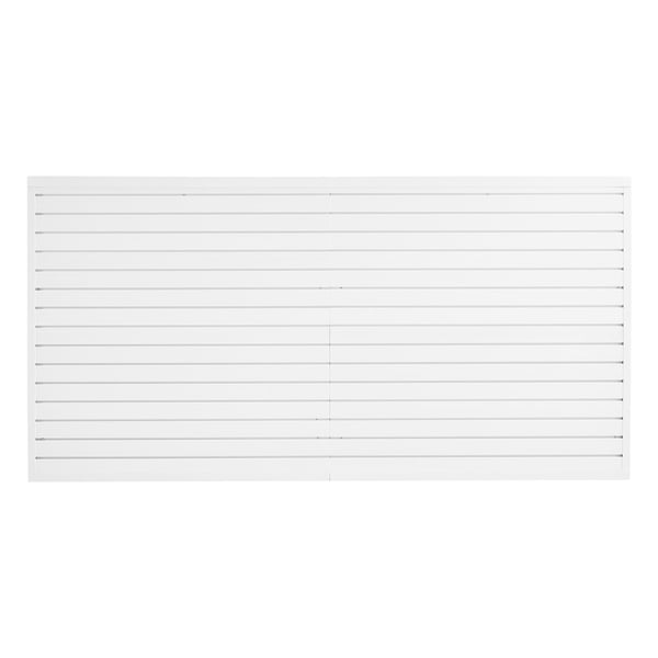Slat Wall Panel, 122.5x245x2 cm, Vit, PVC Förvaring