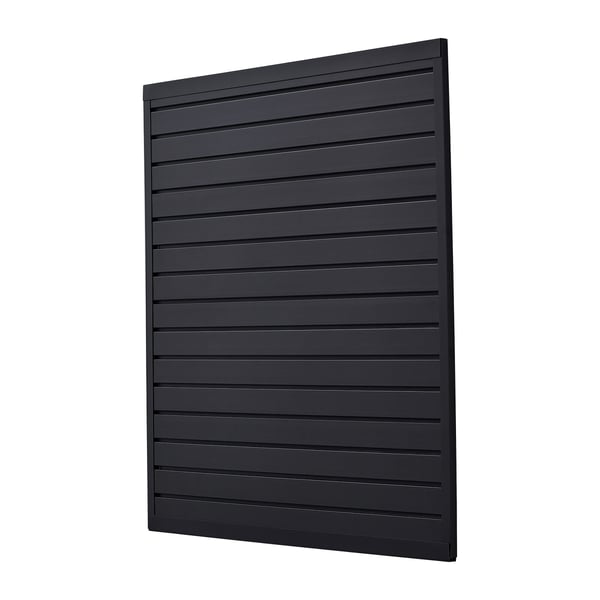 Spaljévåggpanel, 1230x1235x20 mm, Svart, PVC
