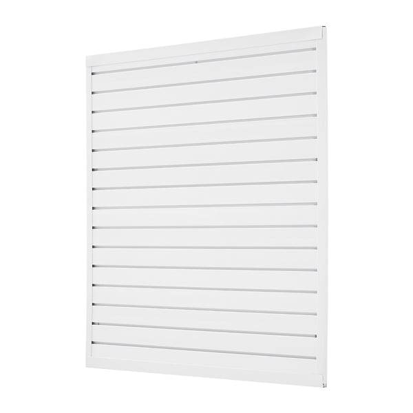 Rimoitusseinäpaneeli, 1230x1235x20 mm, valkoinen, PVC-säilytys