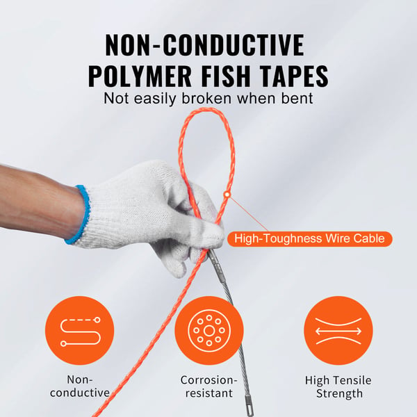 Kalalanganauha, johdonvetotyökalu, 30.5x0.635 cm, PET