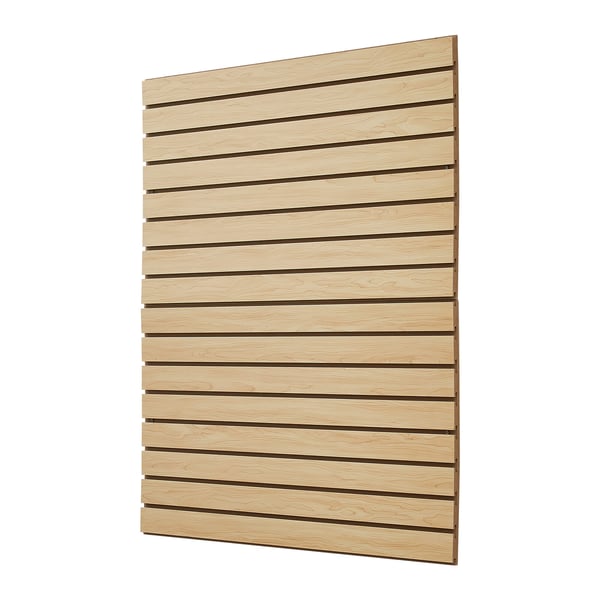 Rimoituseinäpaneeli, 122x122x1.8 cm, vaalea puu, MDF-säilytys