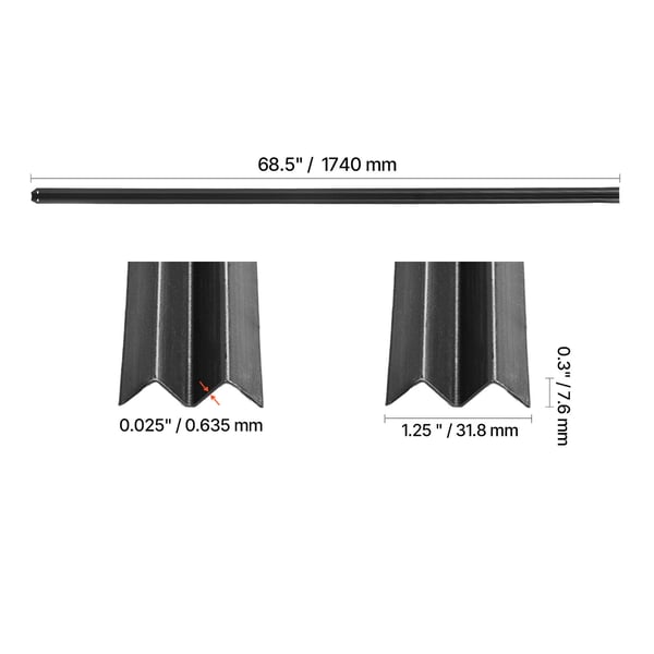 Integritetsskydd Slats, Enkelvägg Bottenlåsning, 174x3.2x0.8 cm, Svart, HDPE