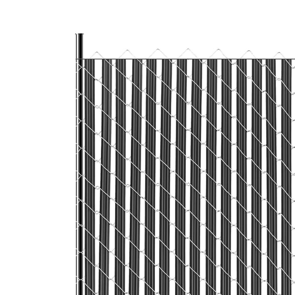 Integritetsskydd Slats, Enkelvägg Bottenlåsning, 174x3.2x0.8 cm, Svart, HDPE