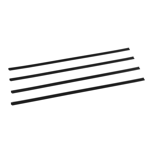 Integritetsskydd Slats, Enkelvägg Bottenlåsning, 174x3.2x0.8 cm, Svart, HDPE