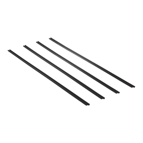 Integritetsskydd Slats, Enkelvägg Bottenlåsning, 174x3.2x0.8 cm, Svart, HDPE