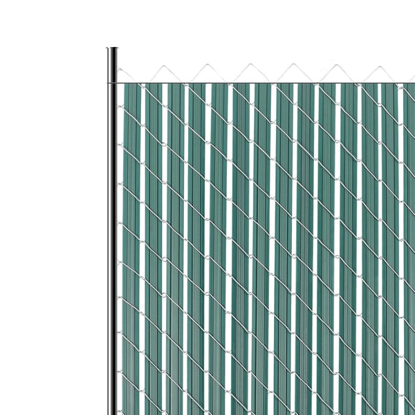 Yksityisyyssuojalistat, kaksiseinäiset siivekkeillä, 1130x36.5x7.8 mm, vihreä, HDPE