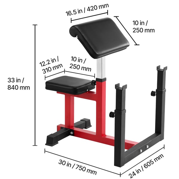 Vægtbænk, 200 kg, Sort, Stål