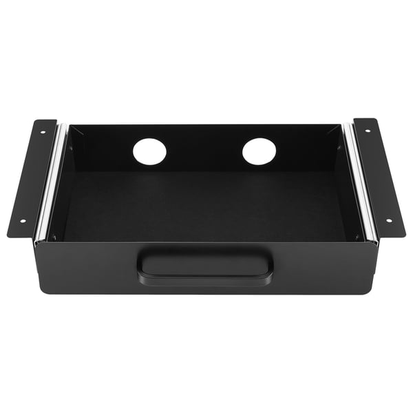 Underdeskuffe, 38.5x23x7.6 cm, Sort, Metalopbevaring