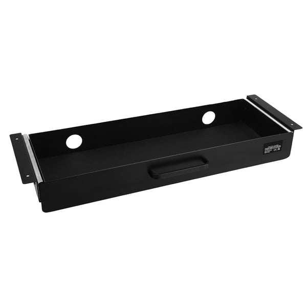 Under Desk Låda, 63,5x23,2x7,5 cm, Svart, Metallförvaring