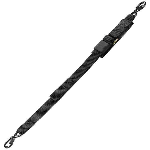 Surringsremme med skralde, selvoprullende, 5,08x121,9 cm, sort, kraftig