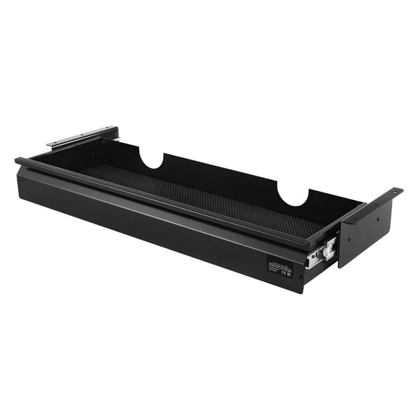 Under Desk Låda, 74x23.5x10.7 cm, Svart, Förvaring i stål