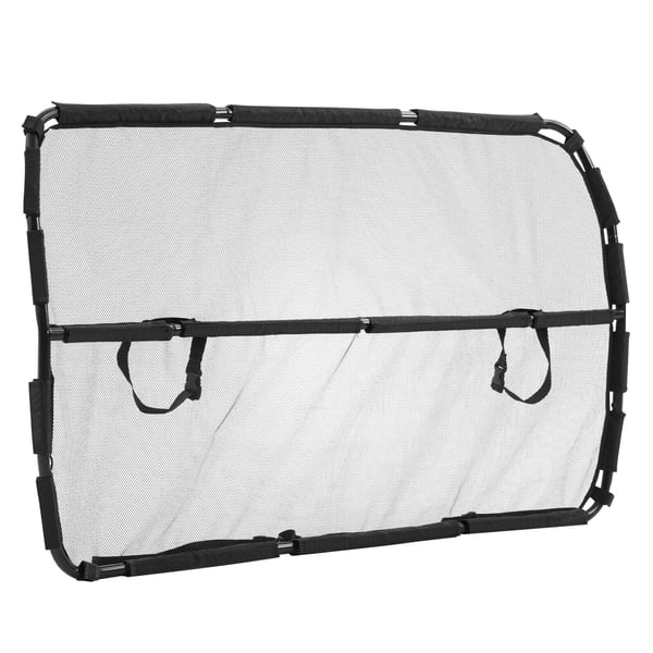 Koiran autoveräjä, 142,2x81,3 cm, musta, verkkoväliseinä