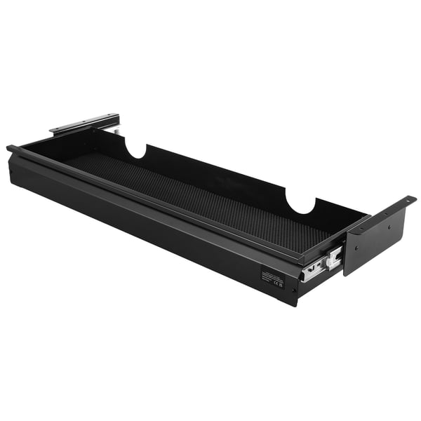 Underdeskuffe, 84x24x10.7 cm, Sort, Stålopbevaring