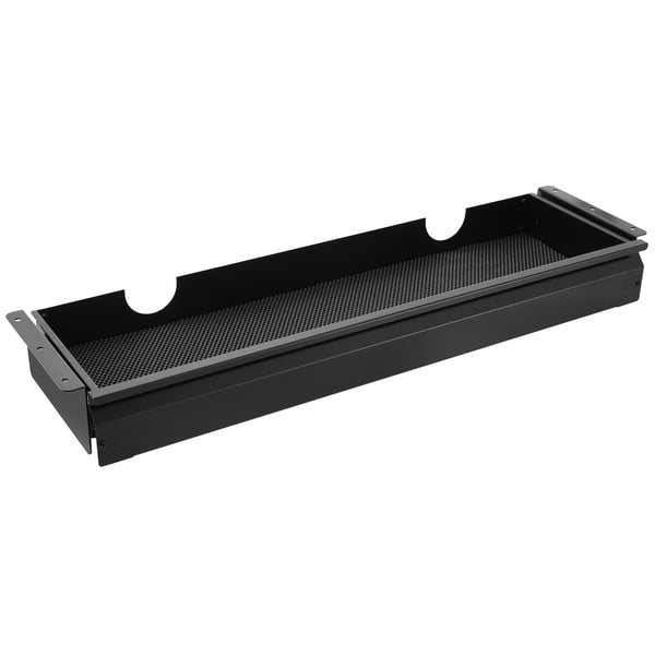 Underdeskuffe, 84x24x10.7 cm, Sort, Stålopbevaring