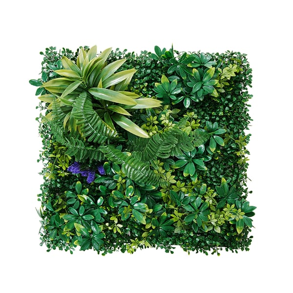 Tekonurmiseinäpaneelit, 50x50x5 cm, vihreä, näkösuoja sisustukseen