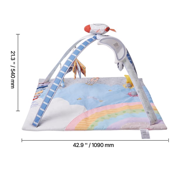Babygymmatta, 89x89x48 cm, sensoriska leksaker, tyg