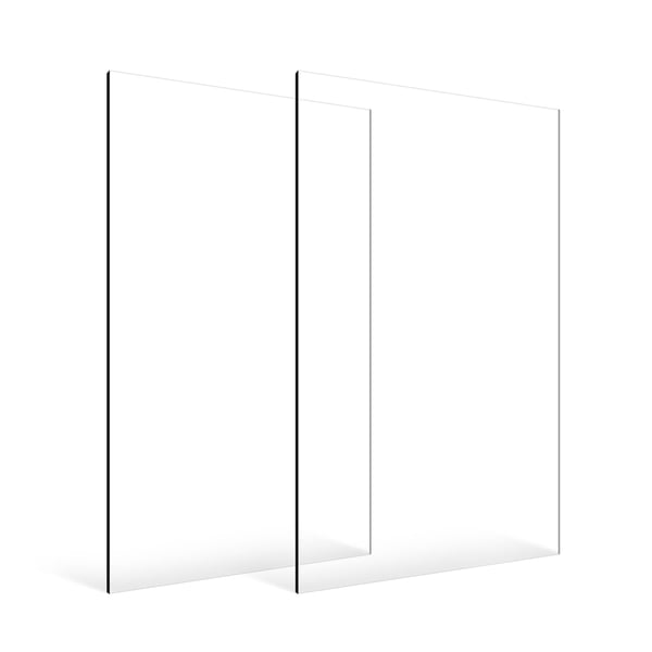 Akrylplade, 61x122x0.3 cm, Transparent, Plastik