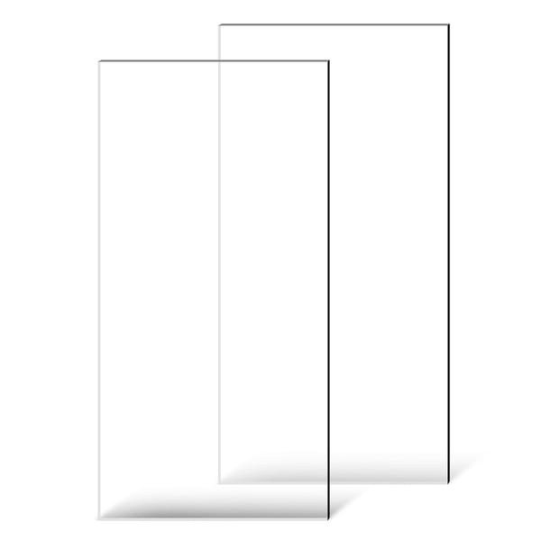 Akrylplade, 61x122x0.3 cm, Transparent, Plastik