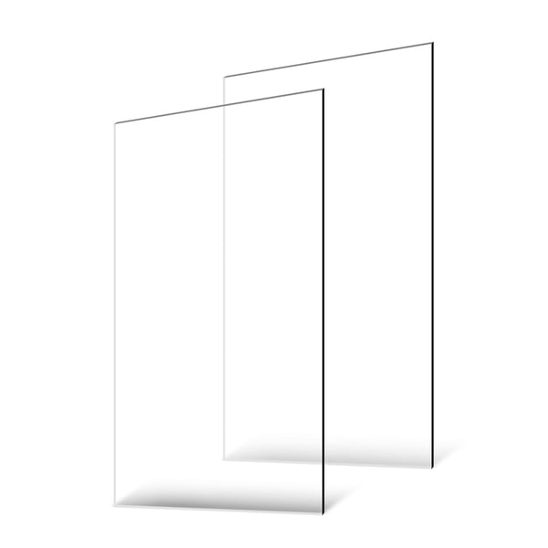 Akrylplade, 61x122x0.3 cm, Transparent, Plastik
