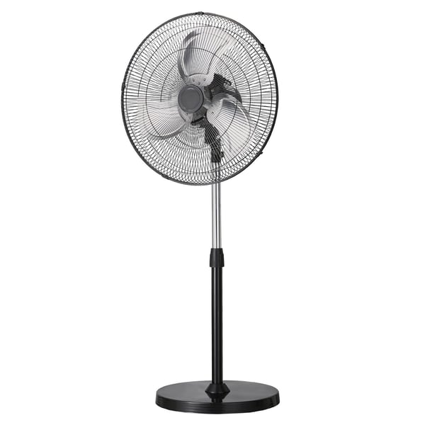 Søjleventilator, 57x45x110,5 cm, Sort, Justerbar højde
