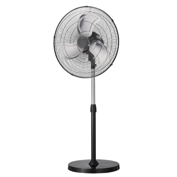 Søjleventilator, 57x45x110,5 cm, Sort, Justerbar højde