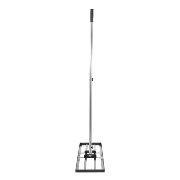 Plæneafretter rive, 91,4x25,4 cm plade, 213 cm skaft, sort, kulstofstål