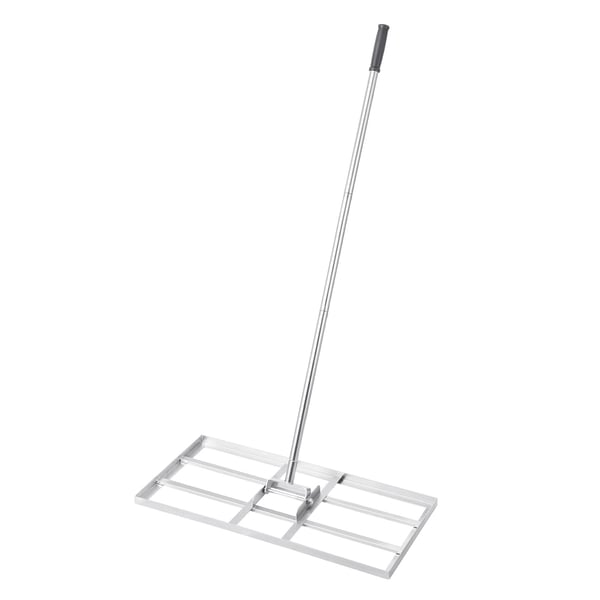 Planeringskratta för gräsmatta, 76,2x35,5x219 cm, Silver, Kolstål