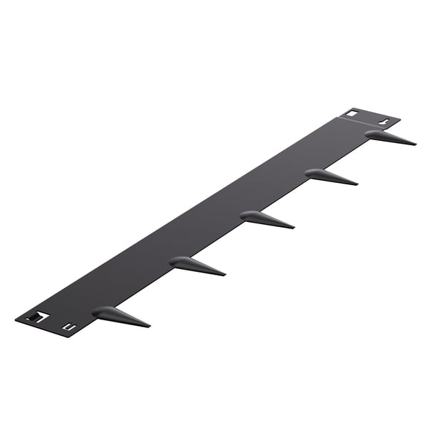 Kantafgrænsning, 99x18,1x0,15 cm, Sort, Stål