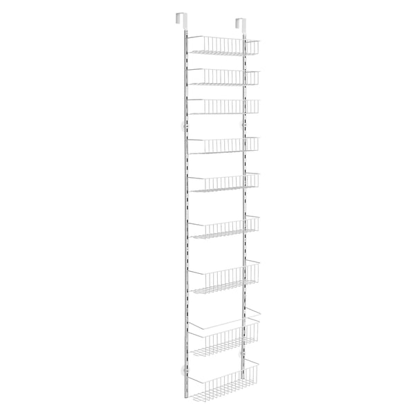 Spisekammerorganisator, 420x180x1950 mm, Hvid, Stål