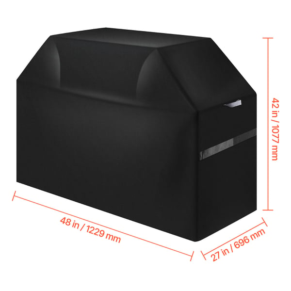 Grillovertræk, 122x68,6x106,7 cm, Sort, Vandtæt polyester