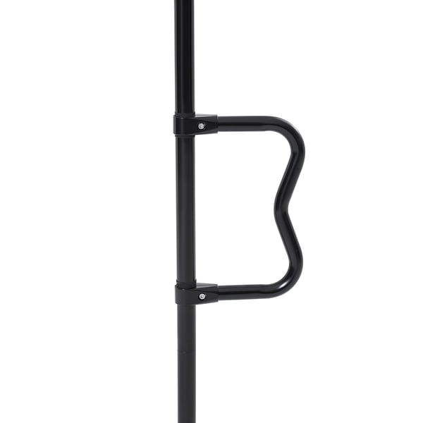 Transferstang, gulv-til-loft spændemonteret grebsstang, 550x215x3050 mm, sort, metal