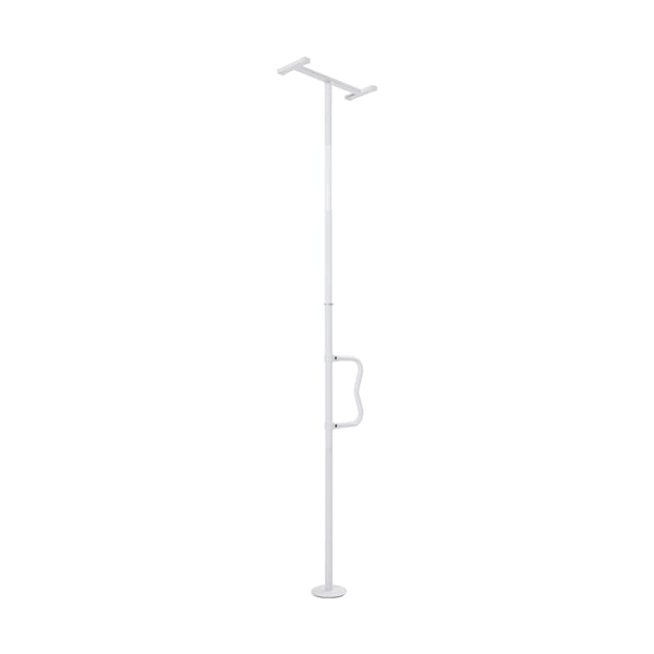 Transferstang, gulv-til-loft gribestang 550x215x3050 mm, hvid, metal