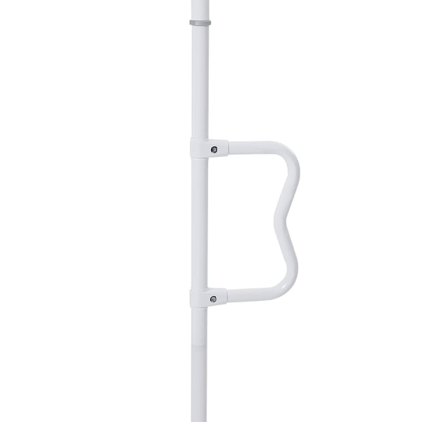 Transferstang, gulv-til-loft gribestang 550x215x3050 mm, hvid, metal