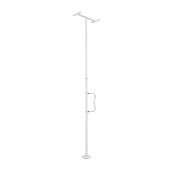 Transferstang, gulv-til-loft gribestang 550x215x3050 mm, hvid, metal