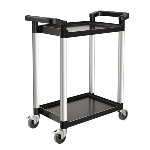 Serveringsvagn, 80x41x94,5 cm, Svart, Plast