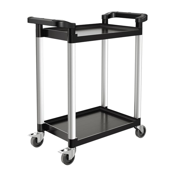 Serveringsvagn, 80x41x94,5 cm, Svart, Plast