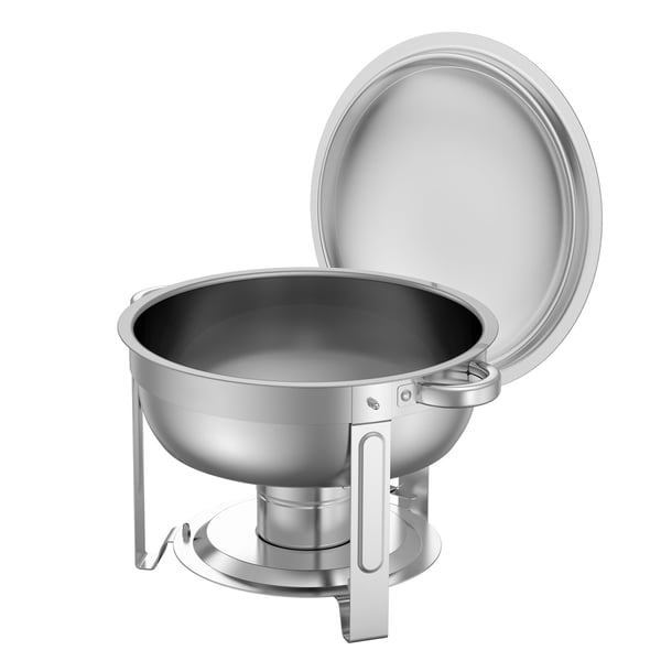 Chafing Dish Buffet -setti, 5 Qt 2 kpl, ruostumaton teräs, hopea, tarjoilulämmitin