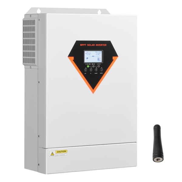 Hybrid solcelleinverter 6000W 450x310x125 mm, Off-grid strømforsyning