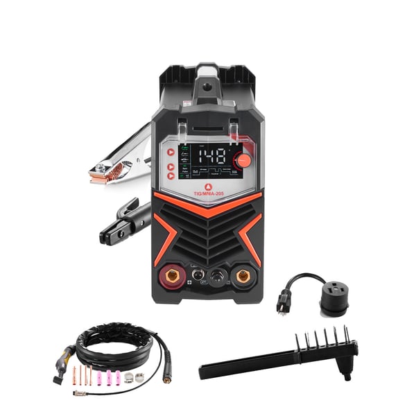 TIG-svets 430x210x360 mm, LED-display, aluminium-svetsmaskin