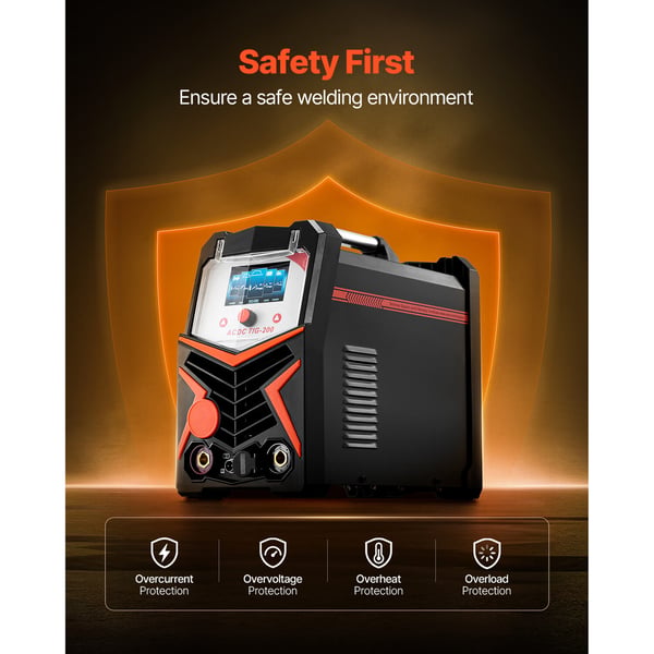 TIG-svets 430x210x360 mm, LED-display, aluminium-svetsmaskin
