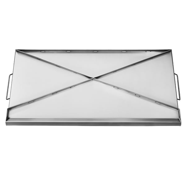 Stekhäll, Rostfritt Stål Flat Top 81x41 cm, Silver, Portabel Köksutrustning