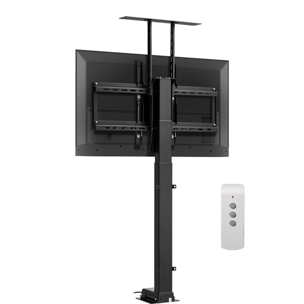 Motoriseret TV-liftstativ, 72,5x17,5x75,5-204 cm, stål